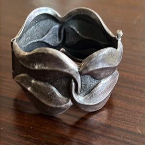 Vtg Sterling Sandcast bangle bracket